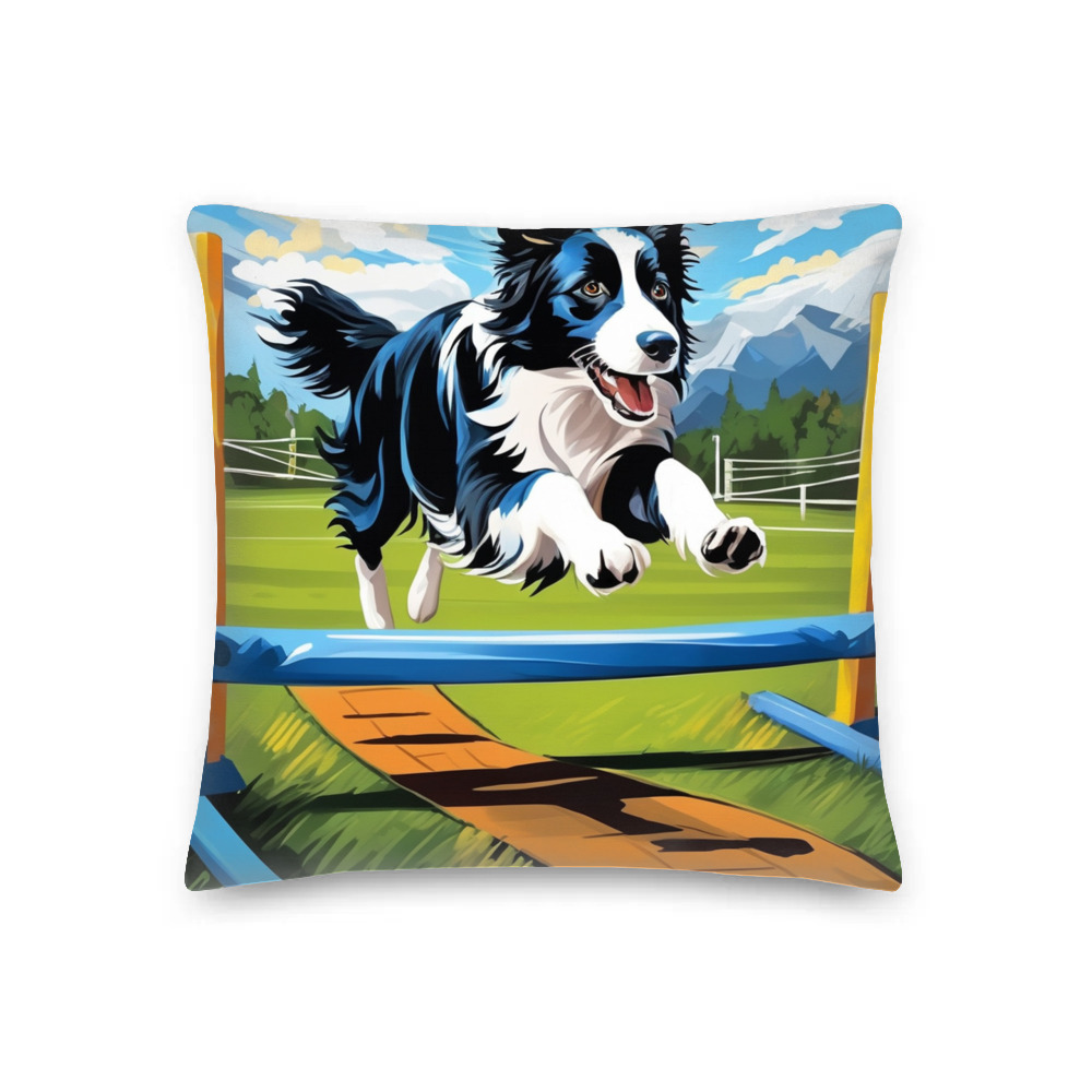 PugMug Custom Border Collie Premium Pillow