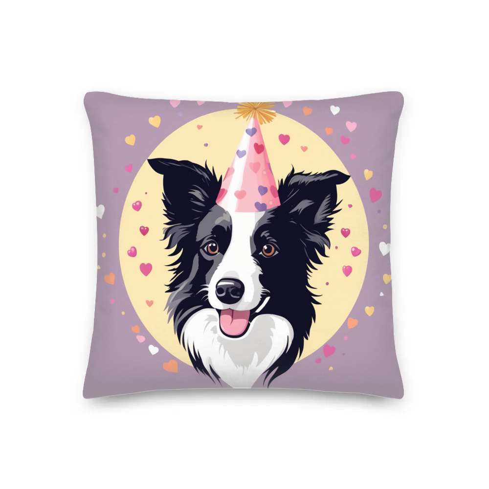 PugMug Custom Border Collie Premium Pillow