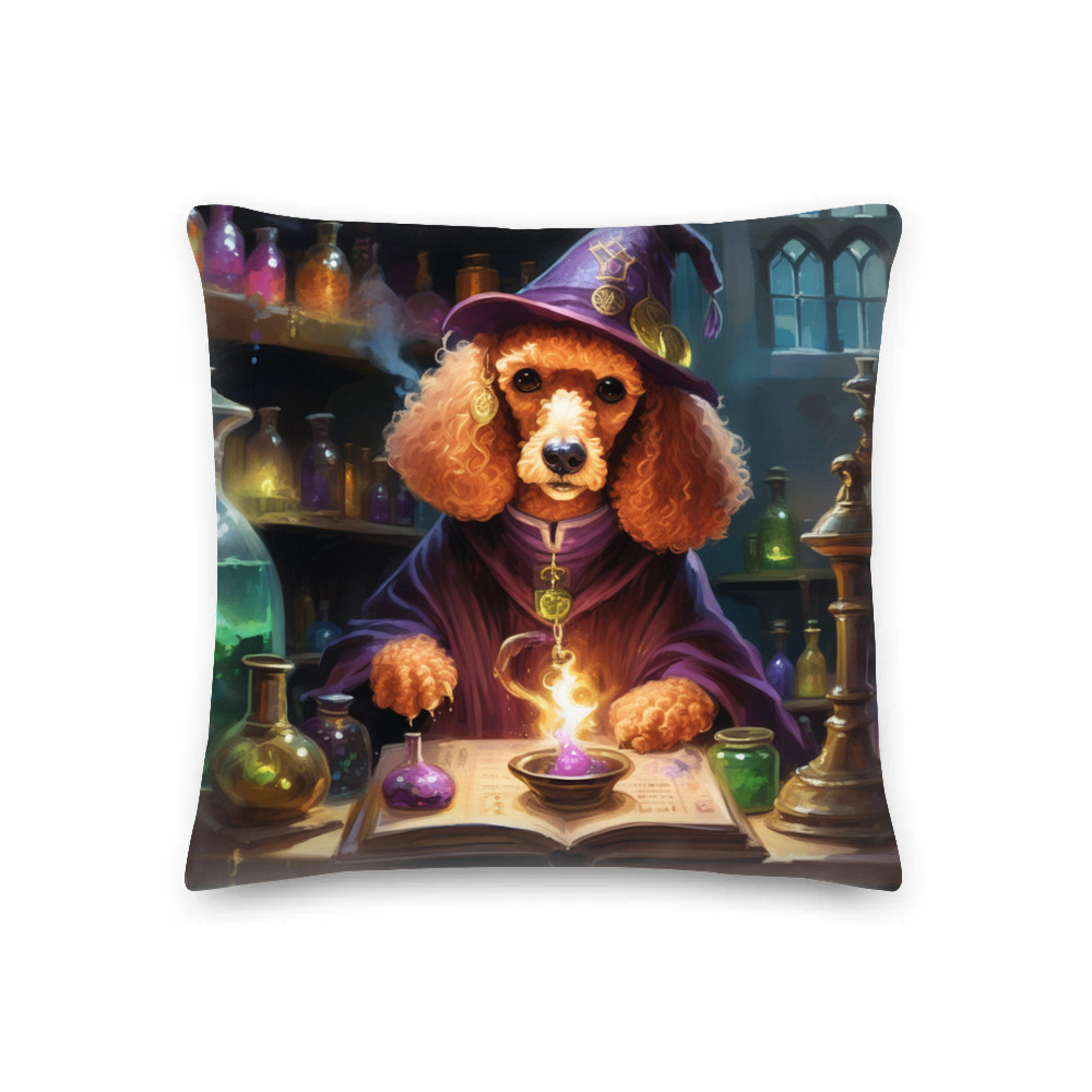 PugMug Custom Tan Poodle Premium Pillow