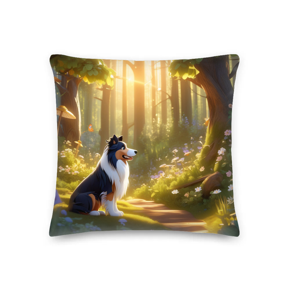 PugMug Custom Collie Premium Pillow