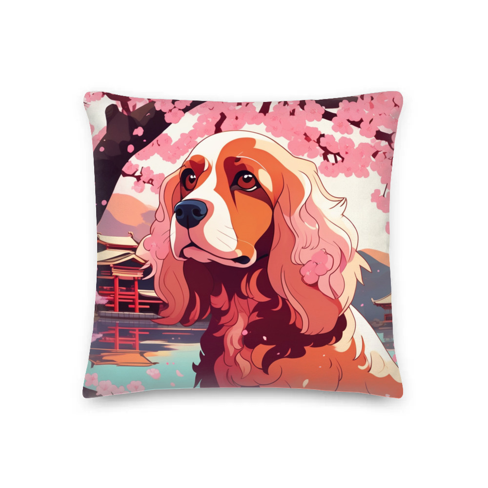 PugMug Custom Cocker Spaniel Premium Pillow