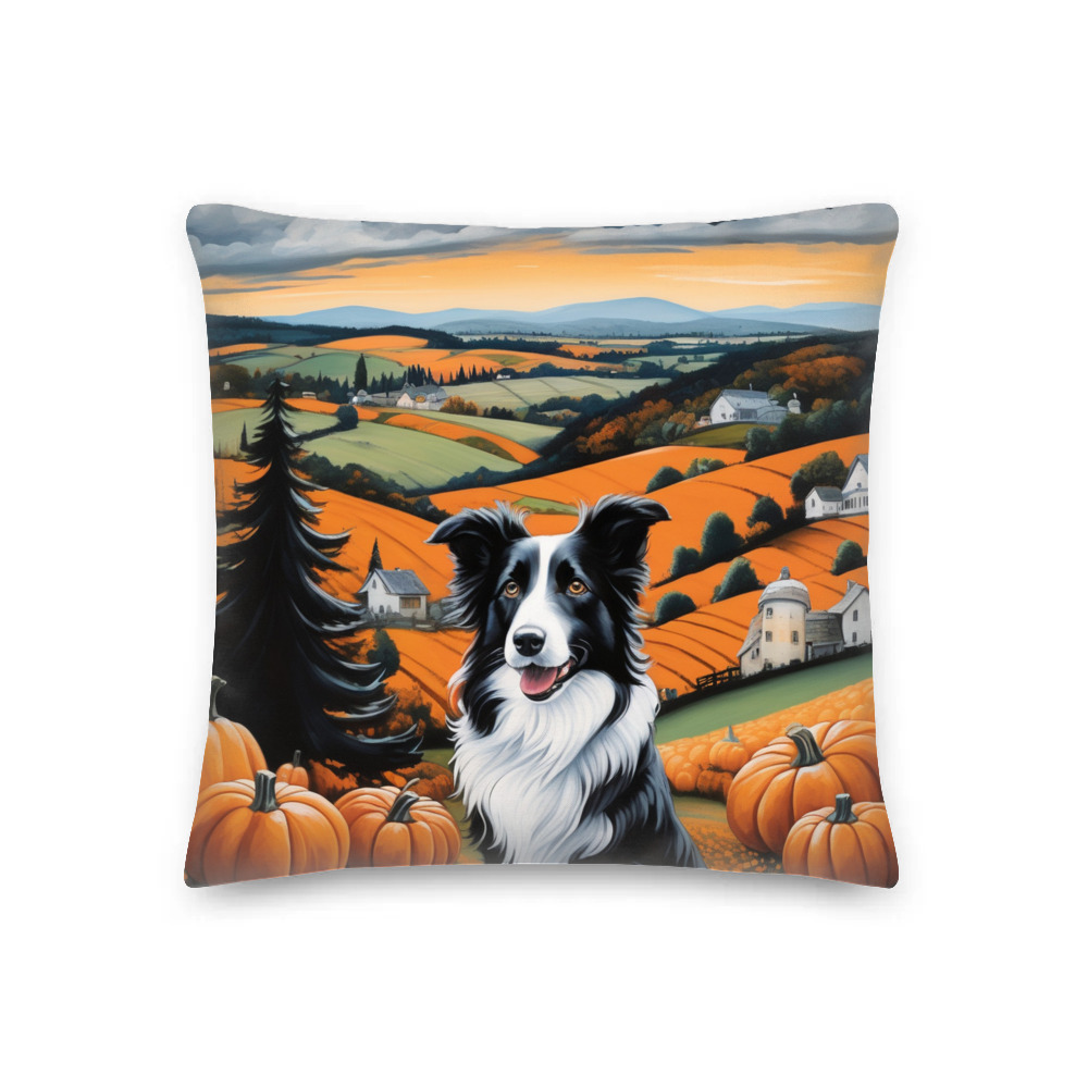 PugMug Custom Border Collie Premium Pillow