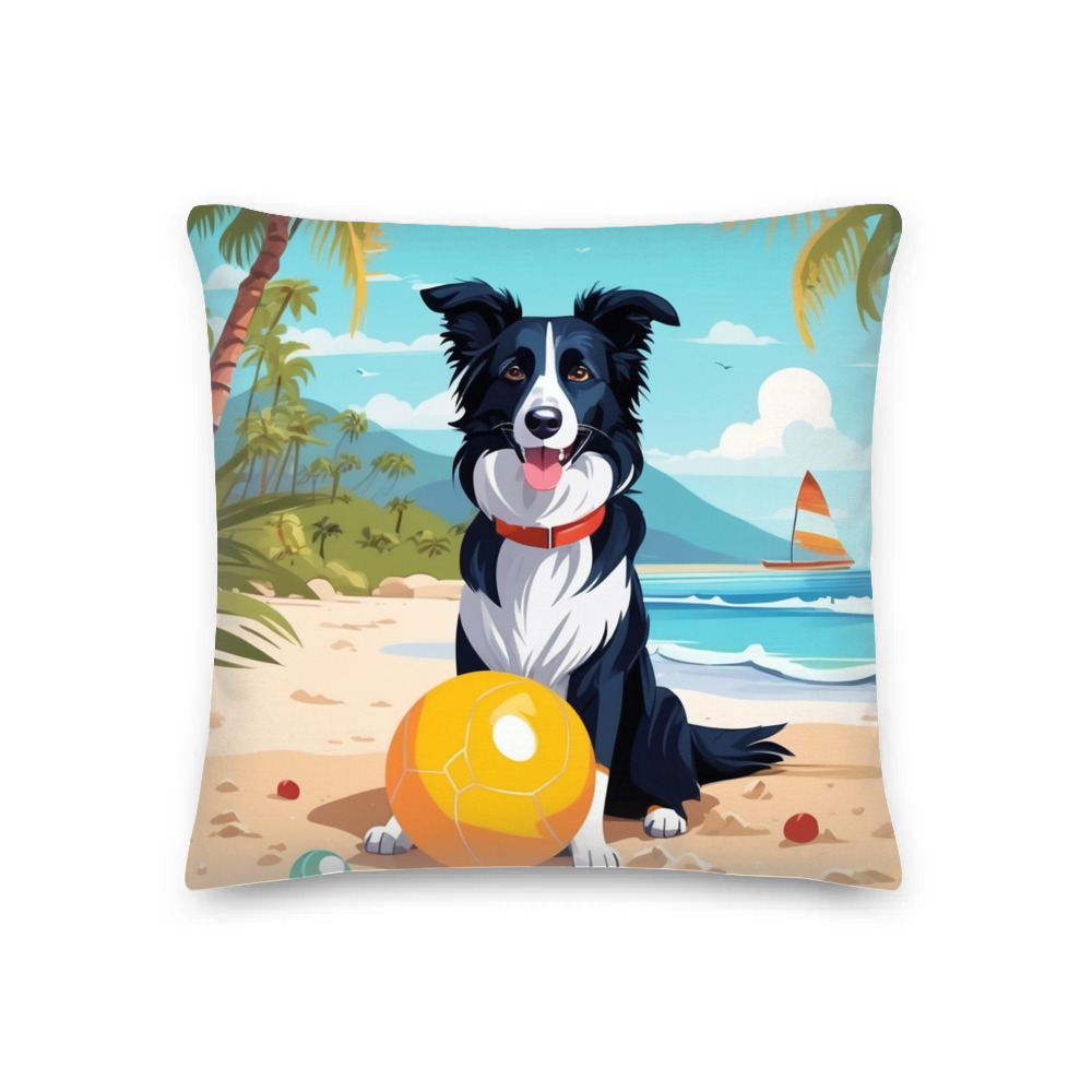 PugMug Custom Border Collie Premium Pillow