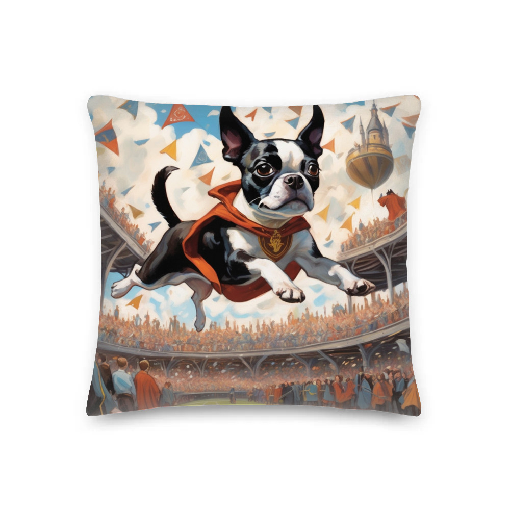 PugMug Custom Boston Terrier Premium Pillow