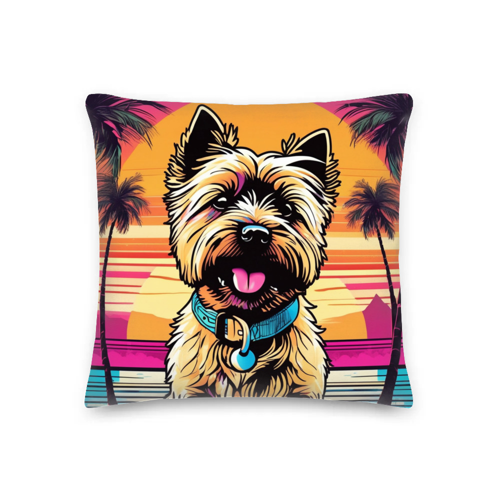 PugMug Custom Cairn Terrier Premium Pillow