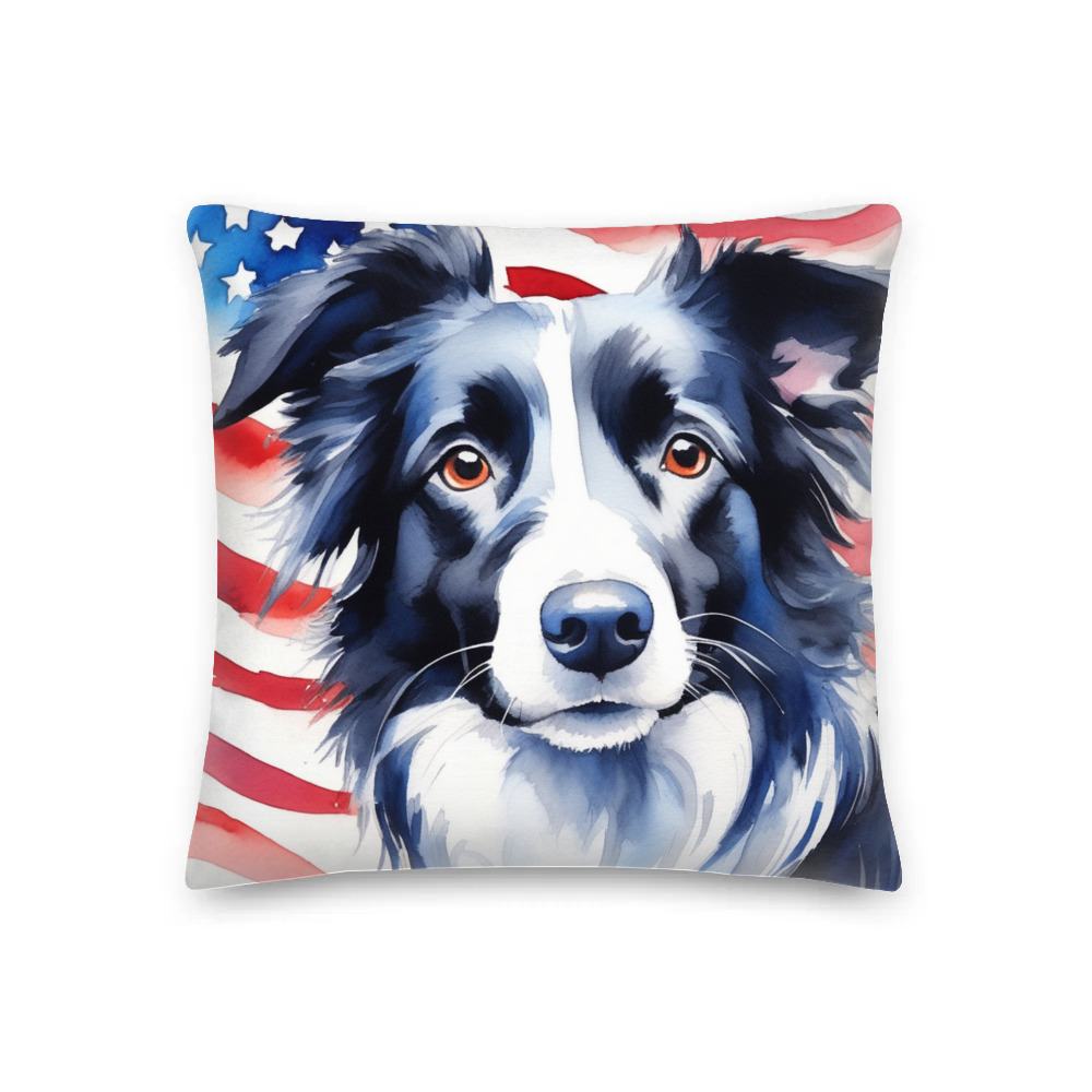 PugMug Custom Border Collie Premium Pillow