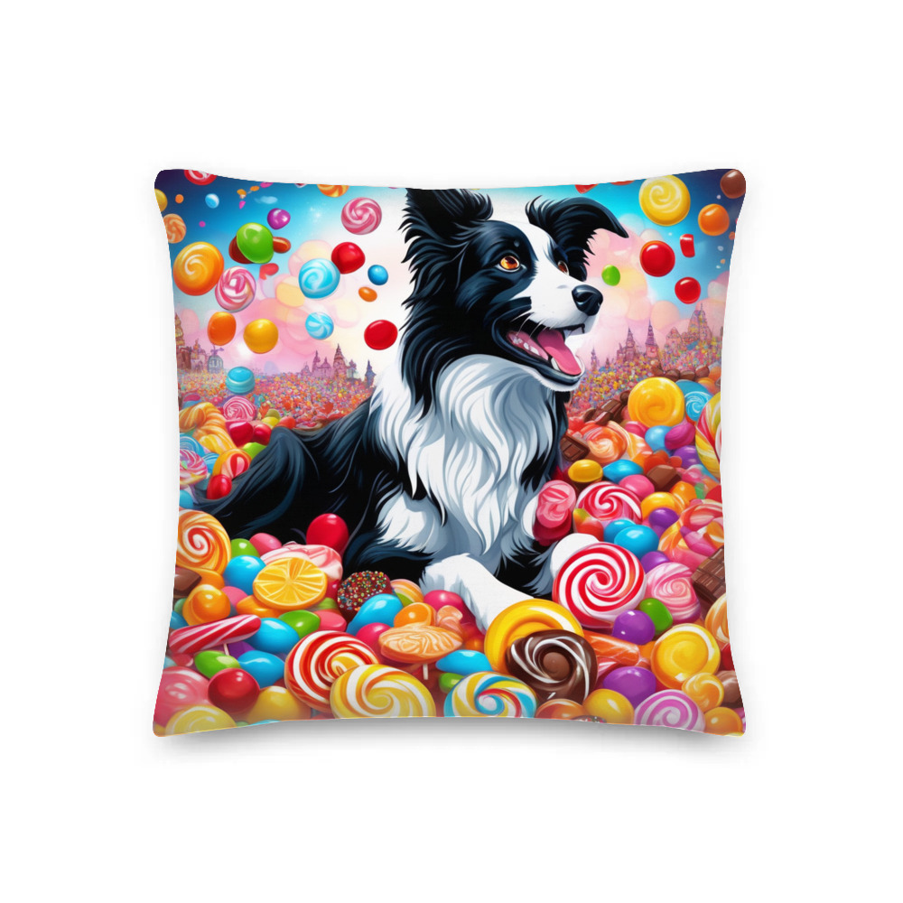 PugMug Custom Border Collie Premium Pillow