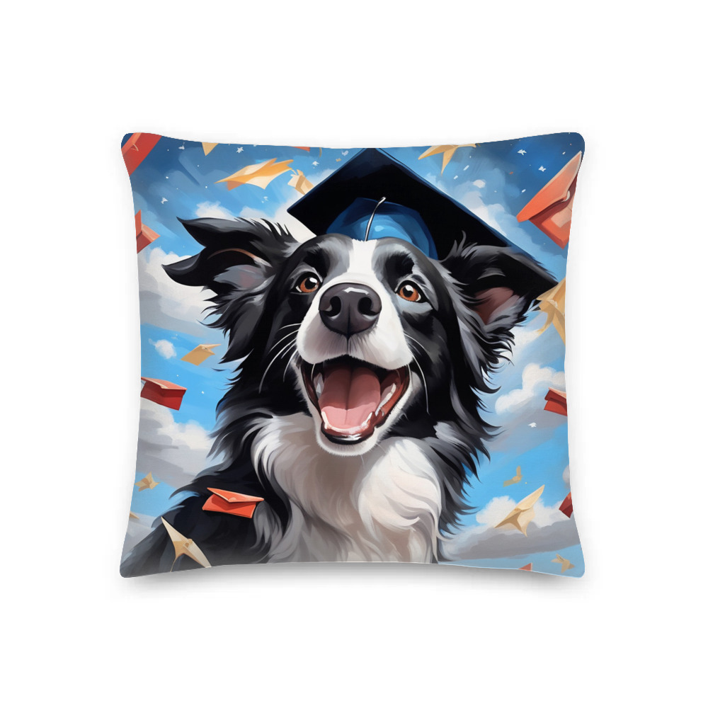 PugMug Custom Border Collie Premium Pillow