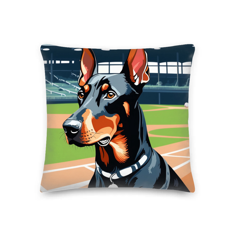 PugMug Custom Doberman Pinscher Premium Pillow