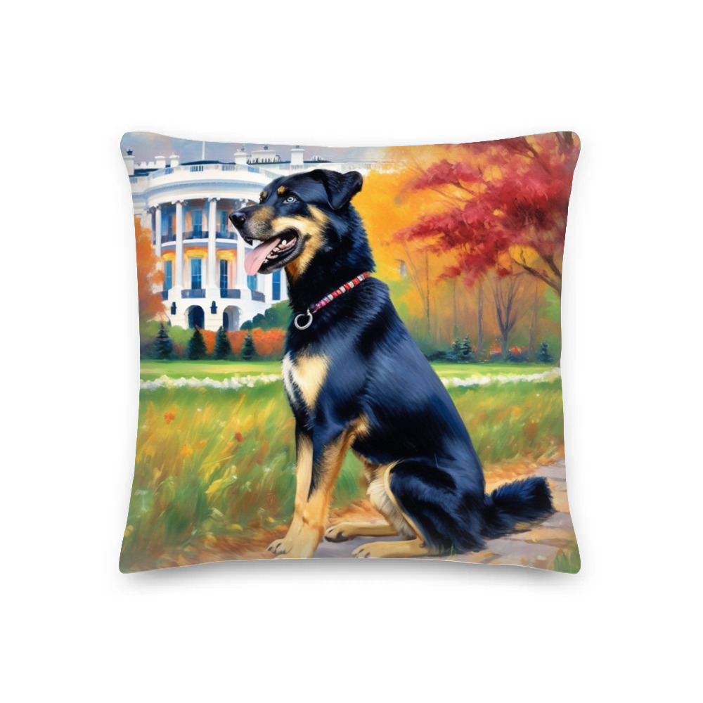 PugMug Custom Blue Premium Pillow