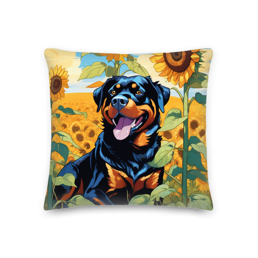 PugMug Custom Rottweiler Premium Pillow