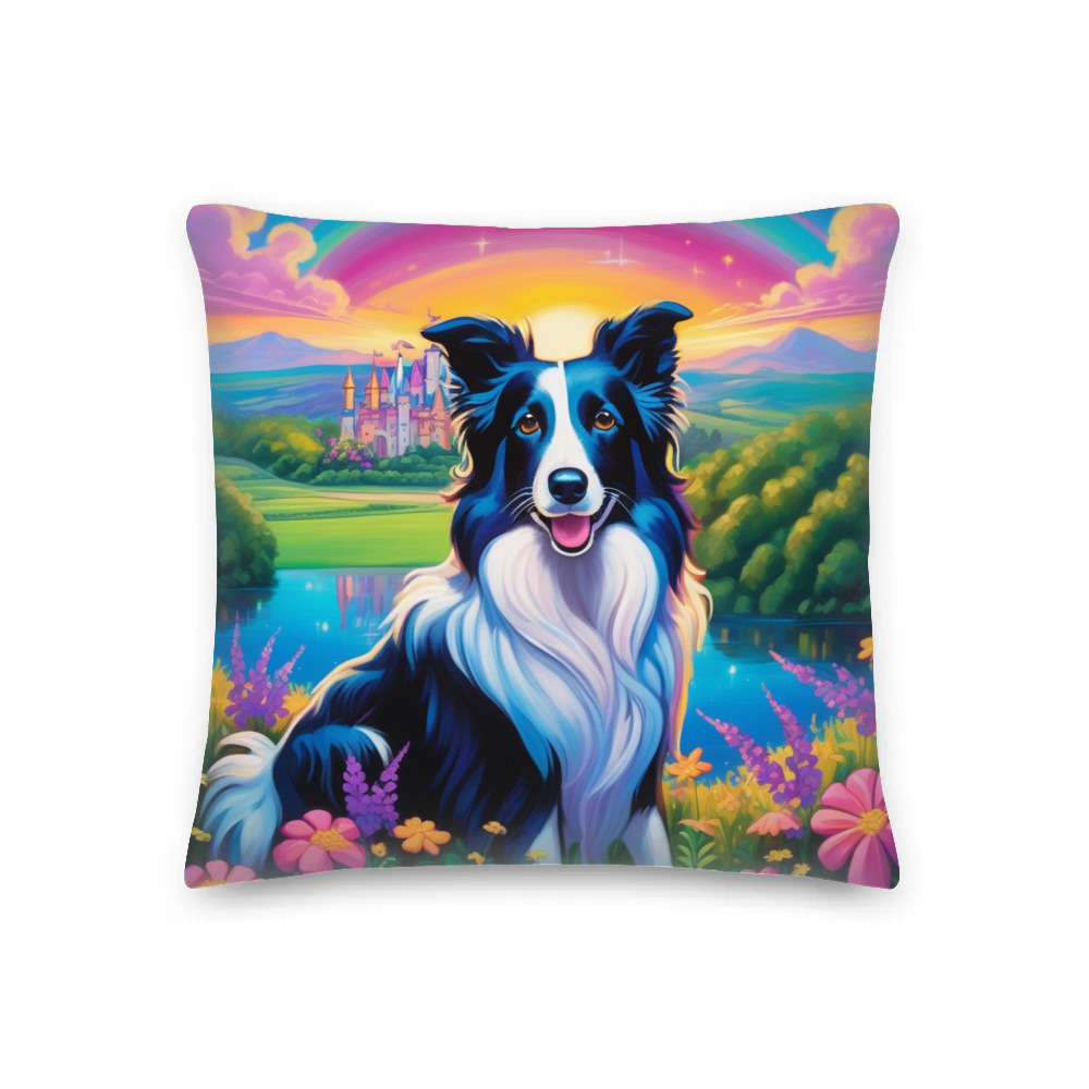 PugMug Custom Border Collie Premium Pillow