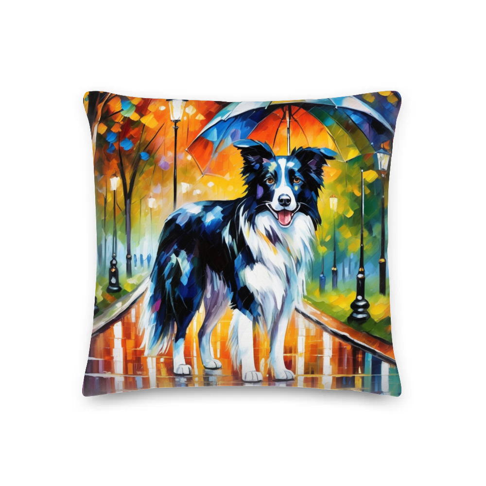 PugMug Custom Border Collie Premium Pillow
