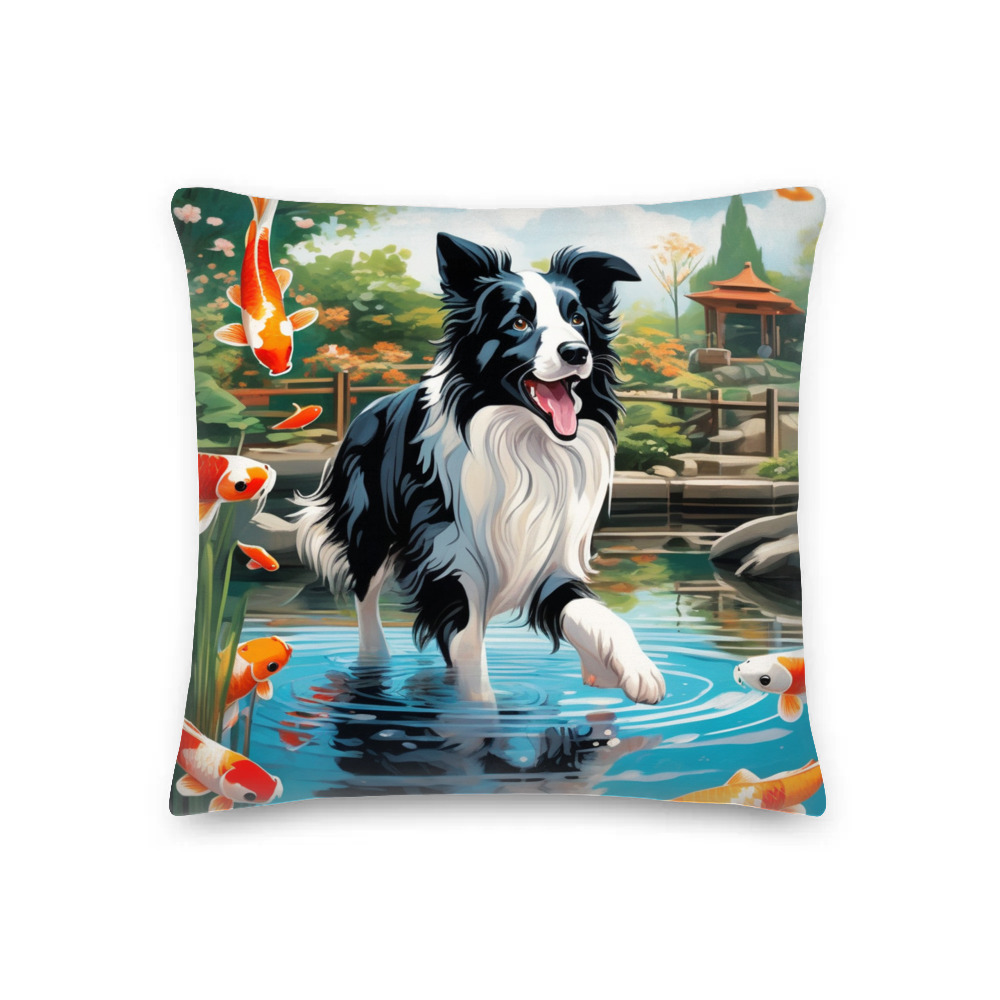 PugMug Custom Border Collie Premium Pillow