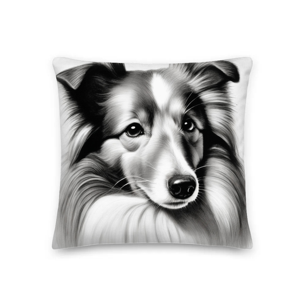 PugMug Custom Shetland Sheepdog Premium Pillow