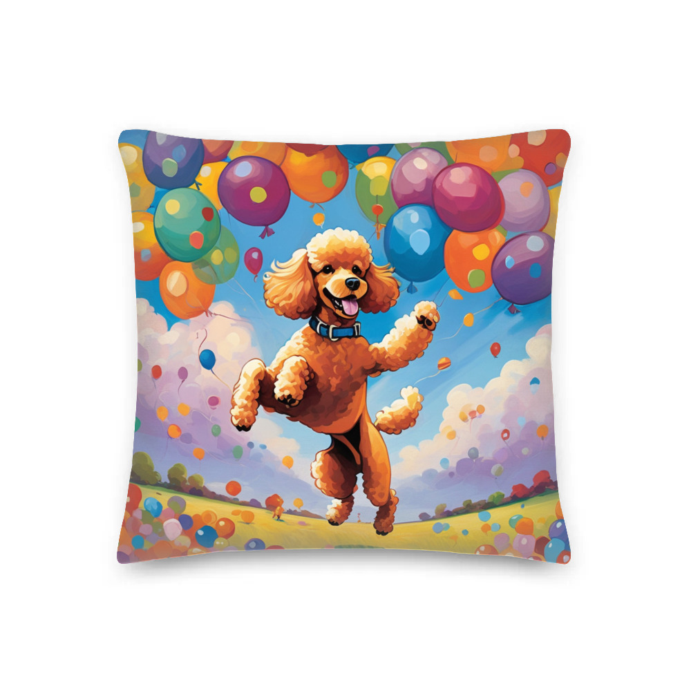 PugMug Custom Tan Poodle Premium Pillow