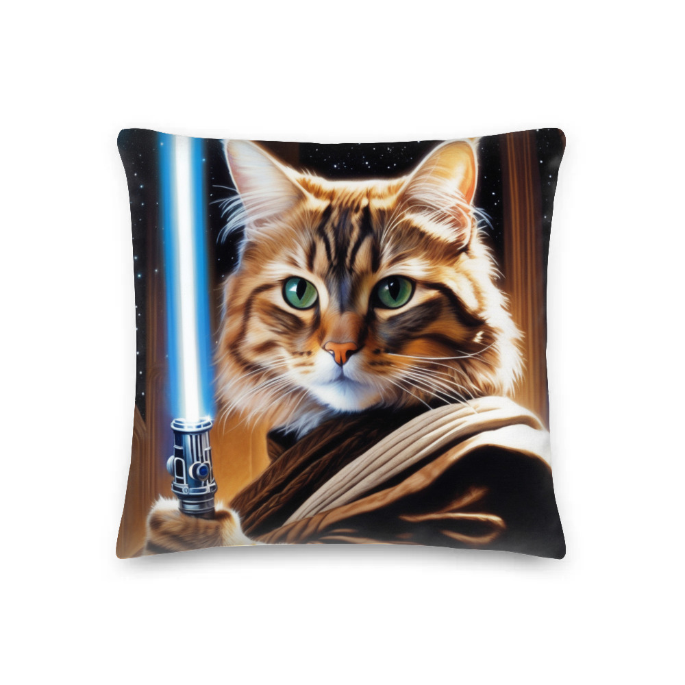 PugMug Custom Tabby Companion Cat Premium Pillow