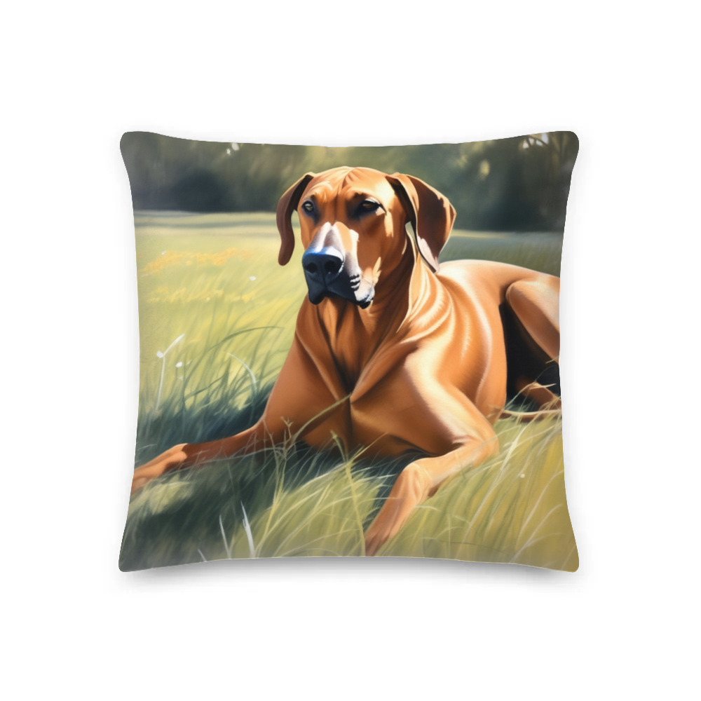 PugMug Custom Rhodesian Ridgeback Premium Pillow