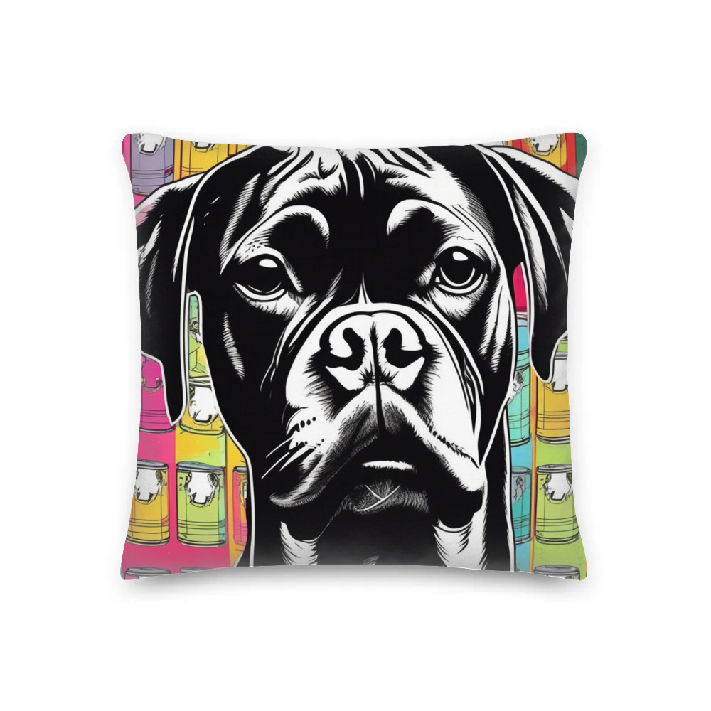 PugMug Custom Boxer Dog Premium Pillow