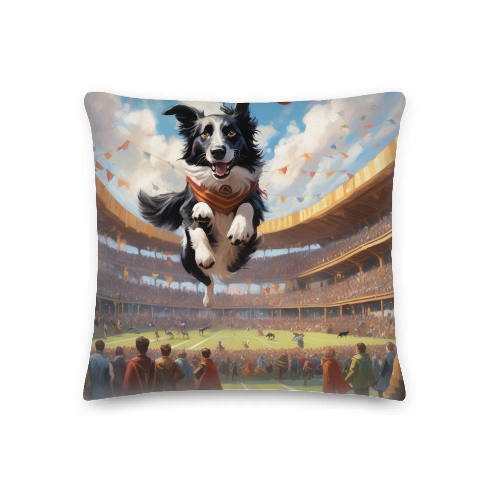 PugMug Custom Border Collie Premium Pillow
