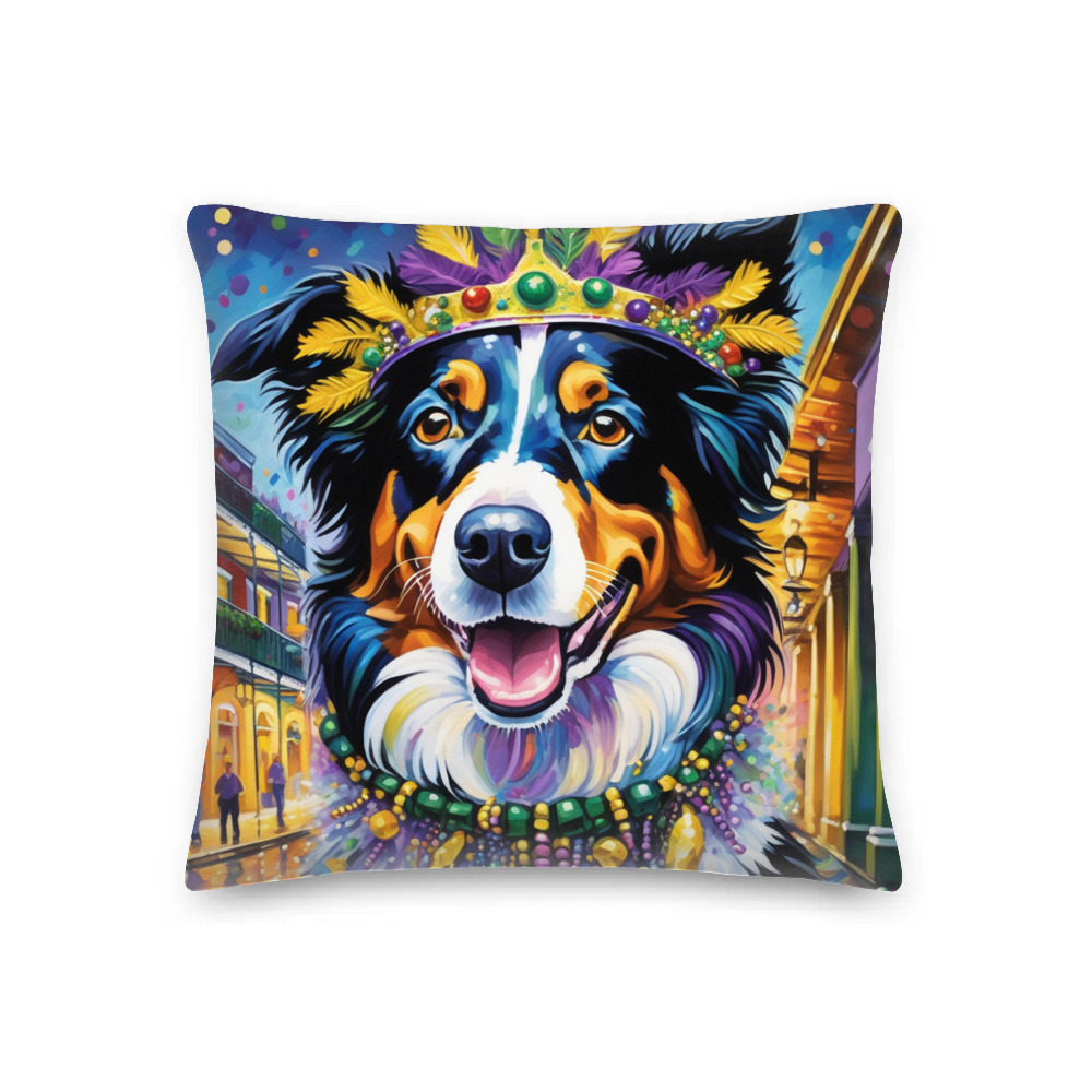 PugMug Custom Border Collie Premium Pillow