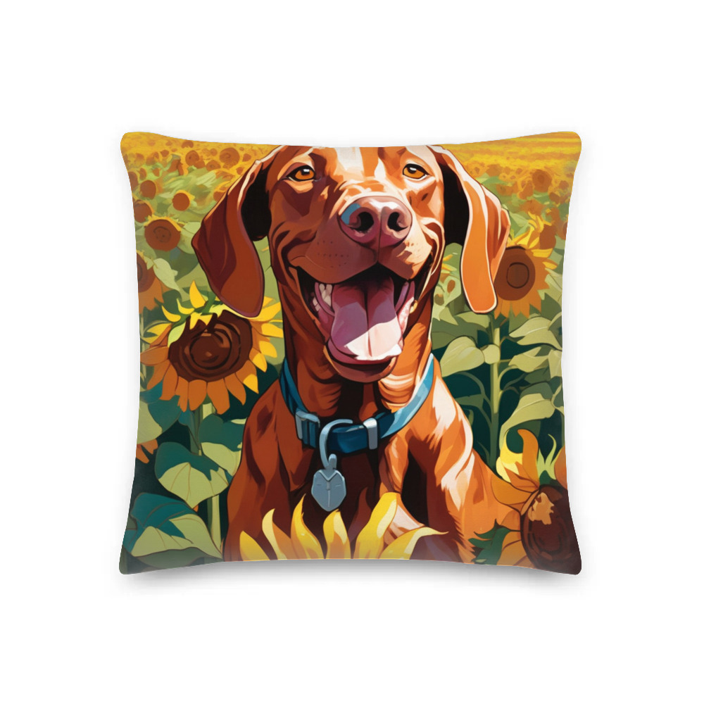 PugMug Custom Vizsla Premium Pillow