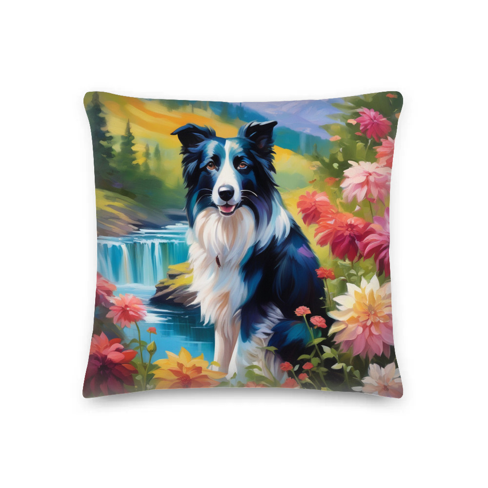 PugMug Custom Border Collie Premium Pillow