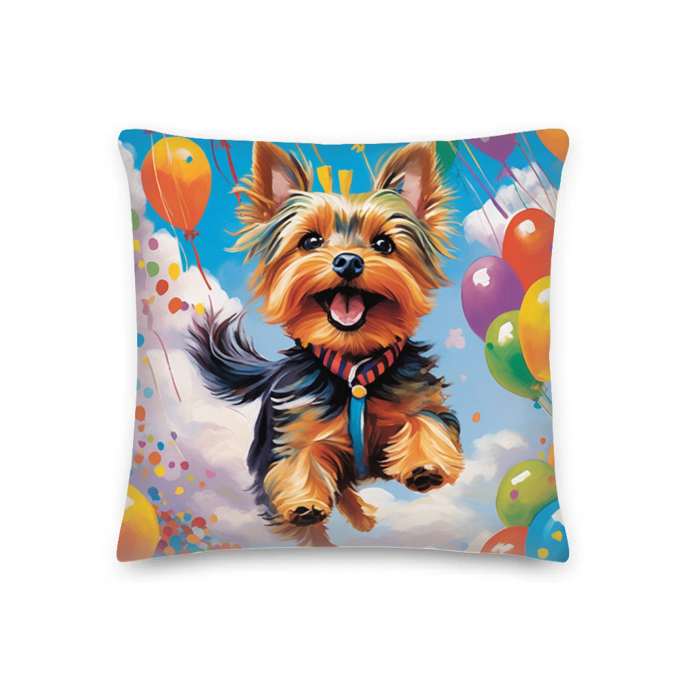 PugMug Custom Yorkshire Terrier Premium Pillow