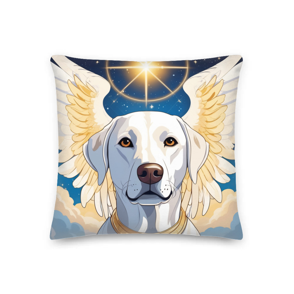 PugMug Custom White Labrador Retriever Premium Pillow