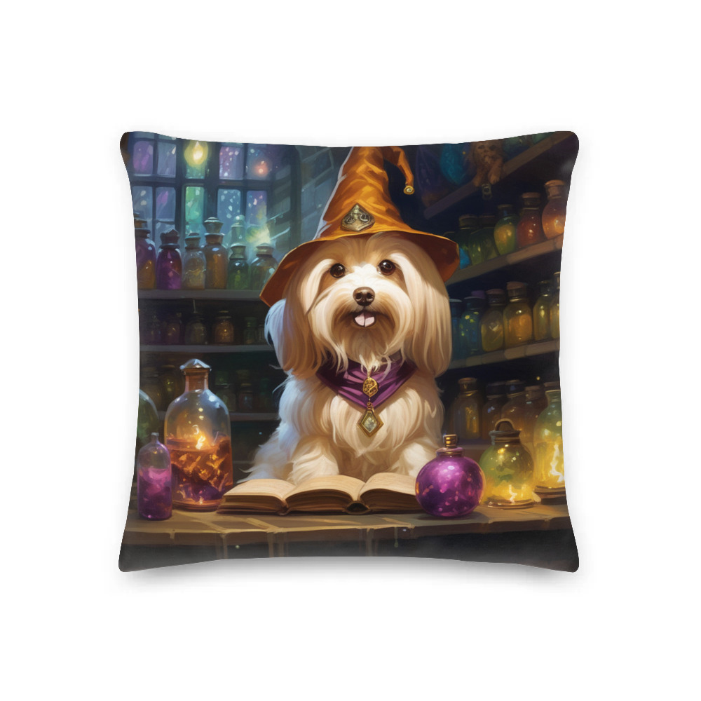 PugMug Custom Tan Havanese Dog Premium Pillow
