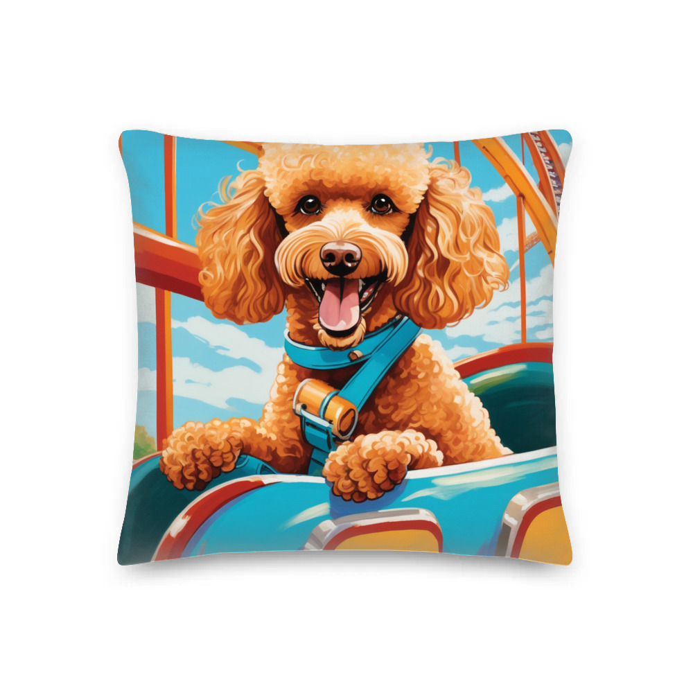 PugMug Custom Tan Poodle Premium Pillow