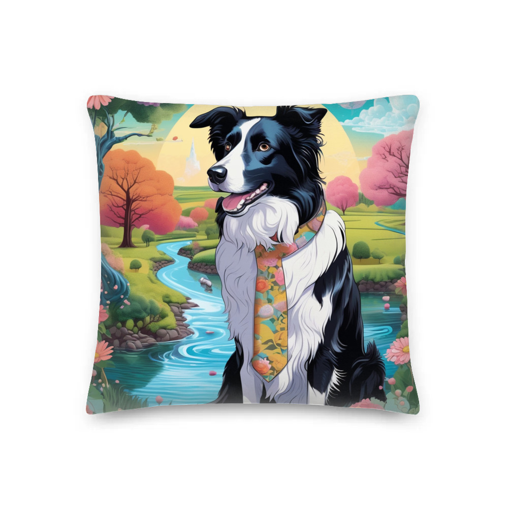 PugMug Custom Border Collie Premium Pillow