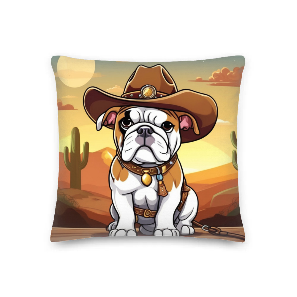 PugMug Custom Bulldog Premium Pillow