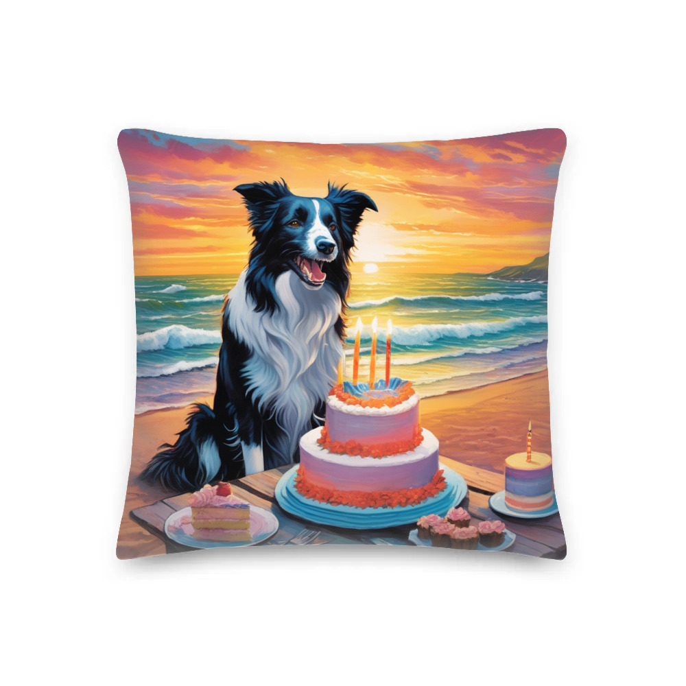 PugMug Custom Border Collie Premium Pillow