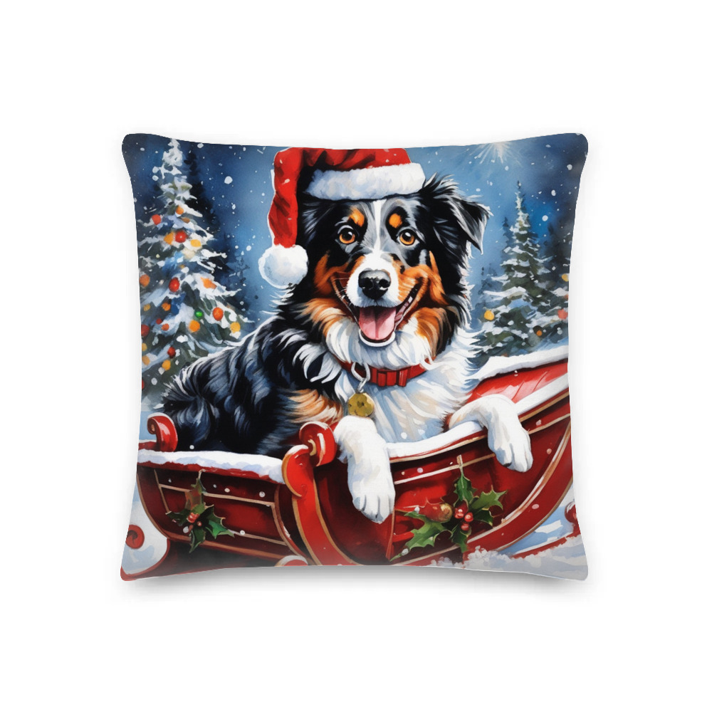 PugMug Custom Australian Shepherd Dog Premium Pillow