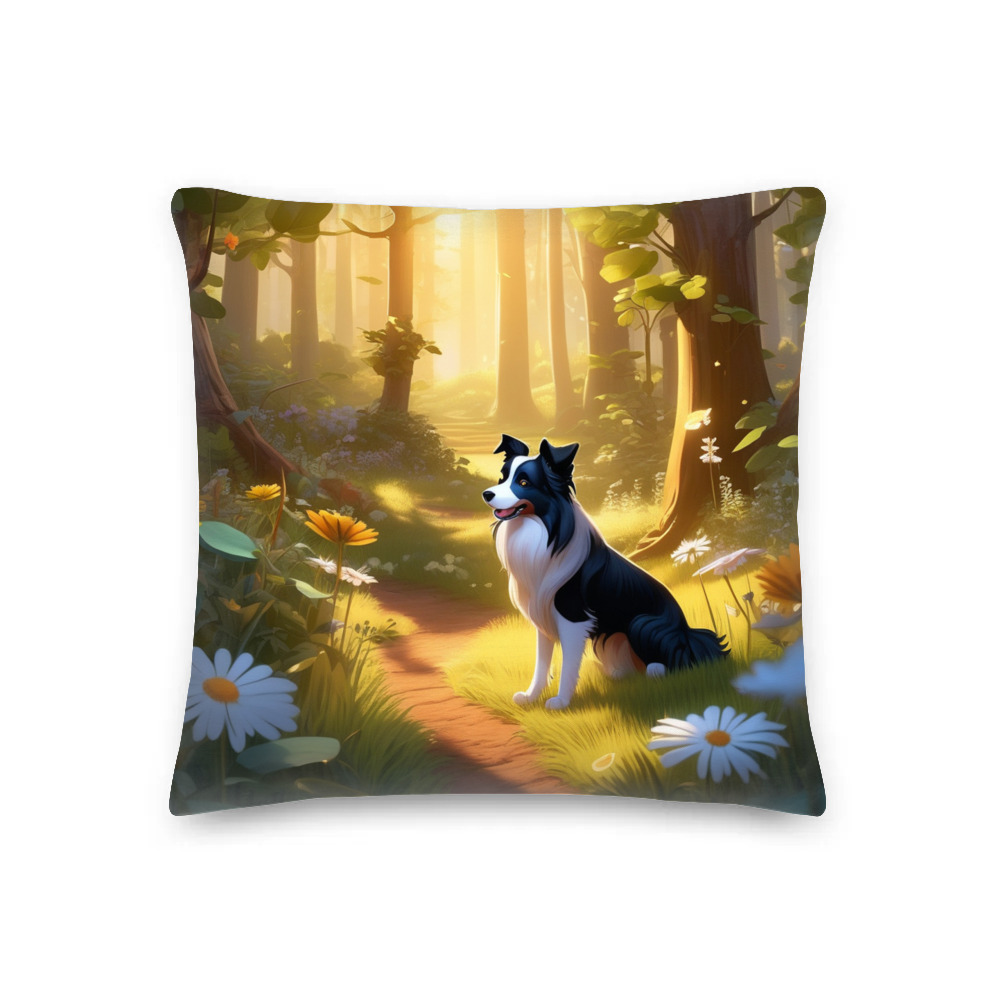PugMug Custom Border Collie Premium Pillow