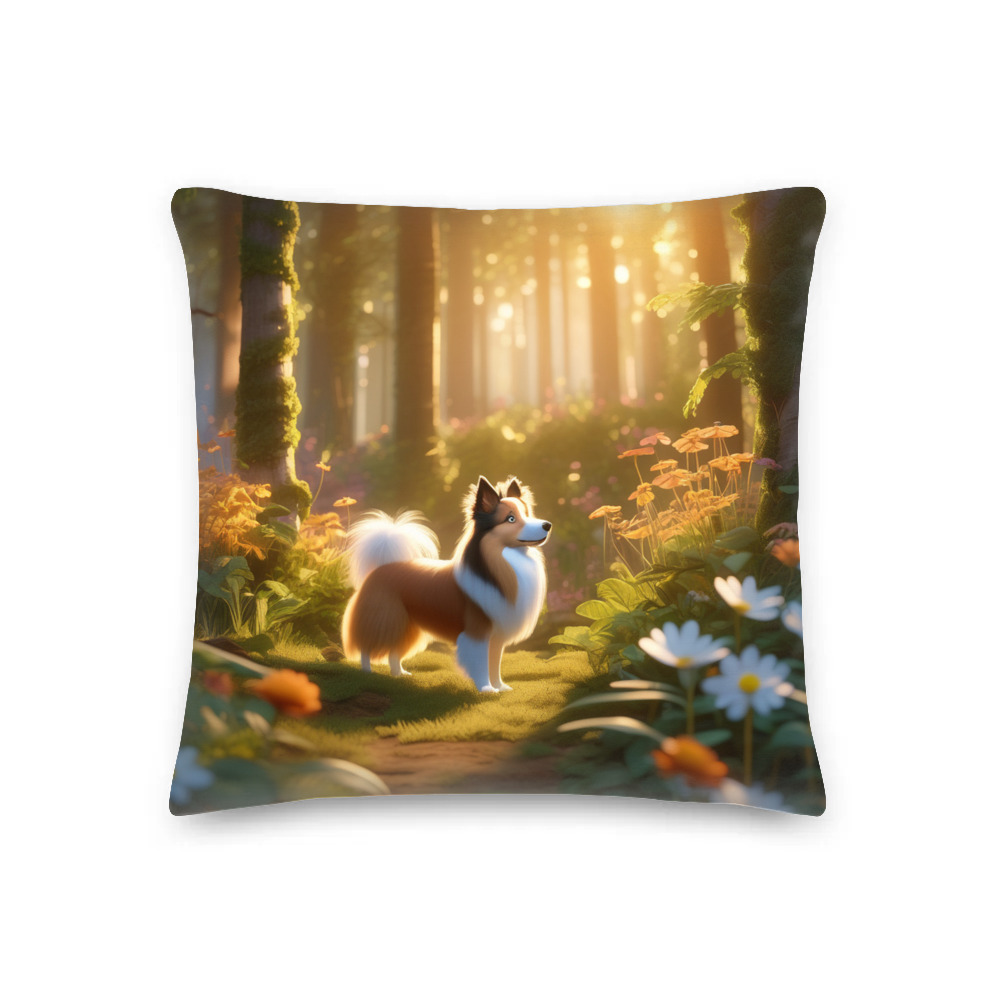 PugMug Custom Shetland Sheepdog Premium Pillow