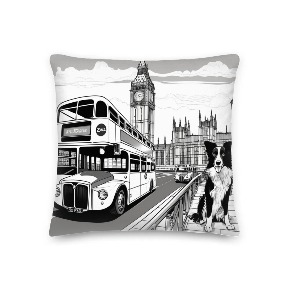 PugMug Custom Border Collie Premium Pillow