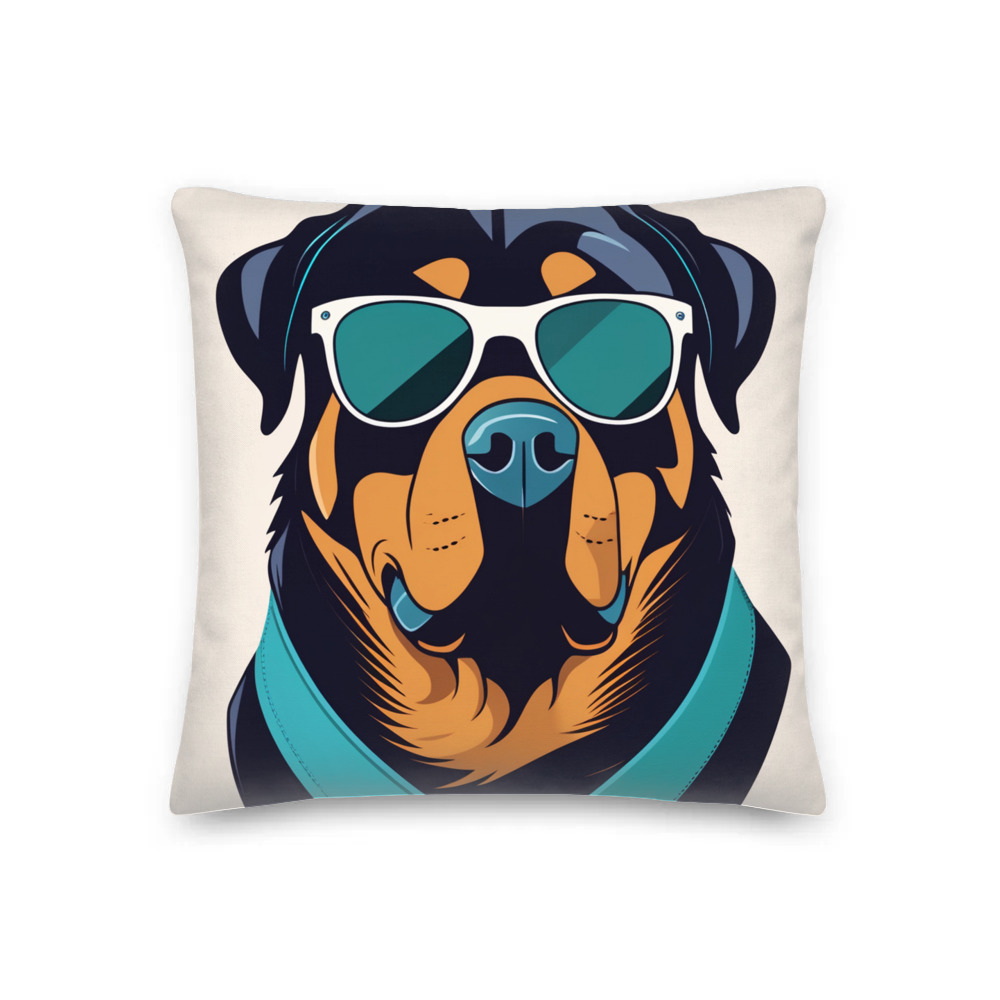 PugMug Custom Rottweiler Premium Pillow