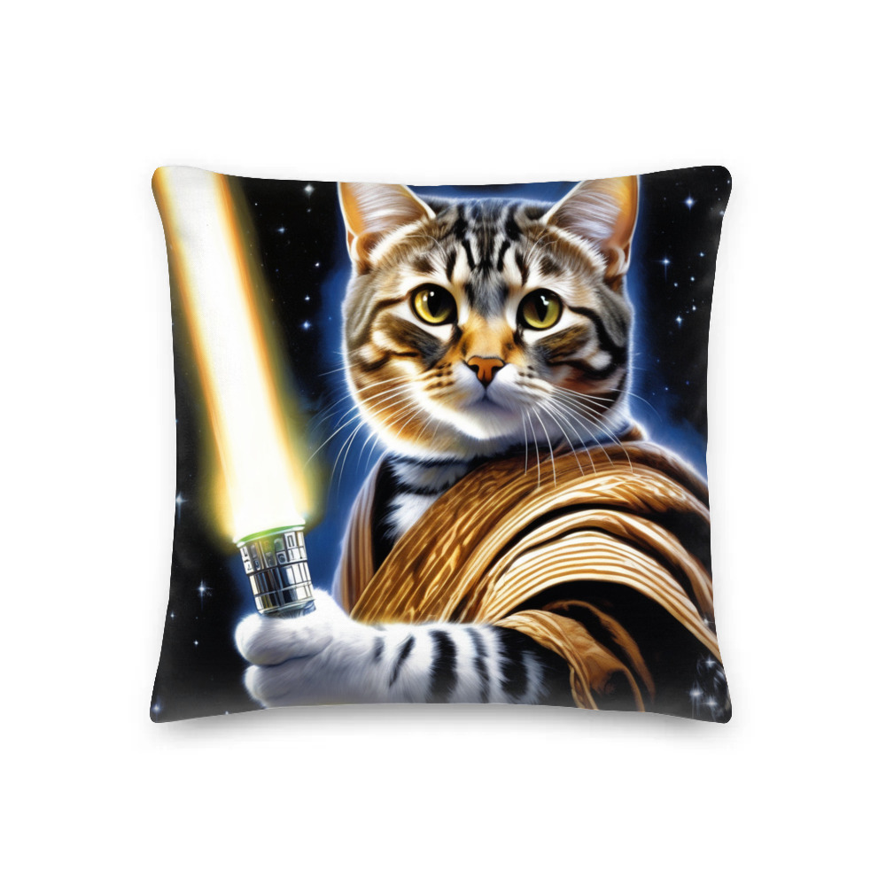 PugMug Custom Tabby American Shorthair Cat Premium Pillow
