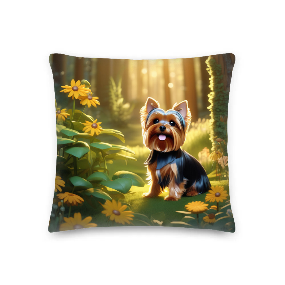 PugMug Custom Yorkshire Terrier Premium Pillow