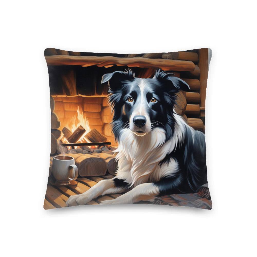 PugMug Custom Border Collie Premium Pillow