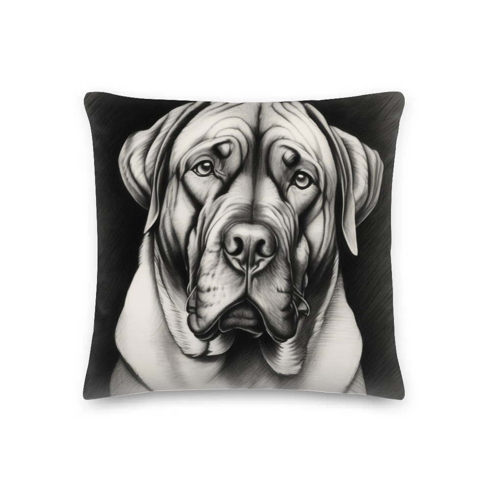 PugMug Custom Mastiff Premium Pillow