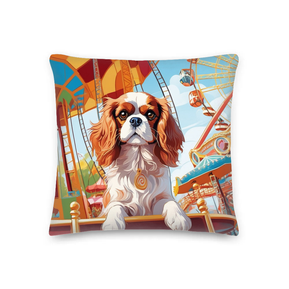 PugMug Custom Cavalier King Charles Spaniel Premium Pillow