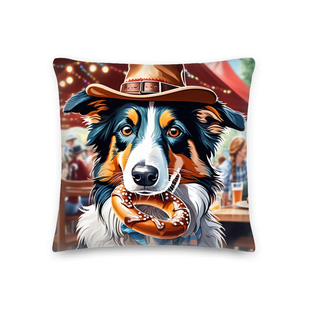 PugMug Custom Border Collie Premium Pillow