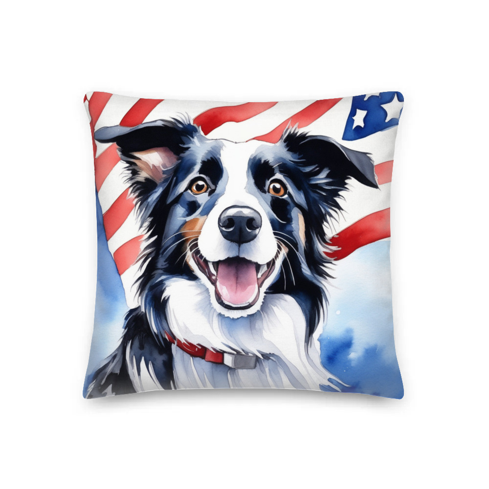 PugMug Custom Border Collie Premium Pillow