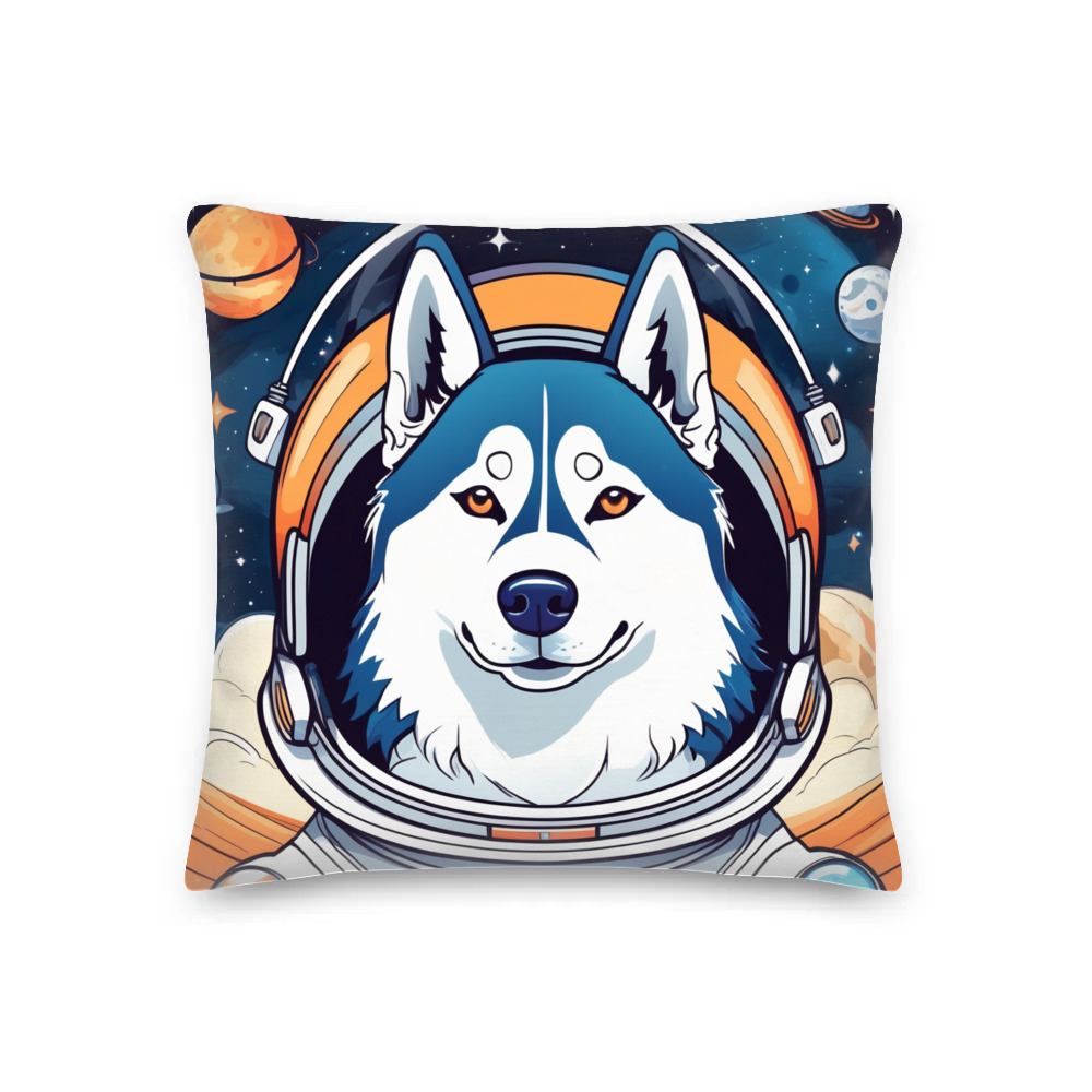 PugMug Custom Siberian Husky Premium Pillow