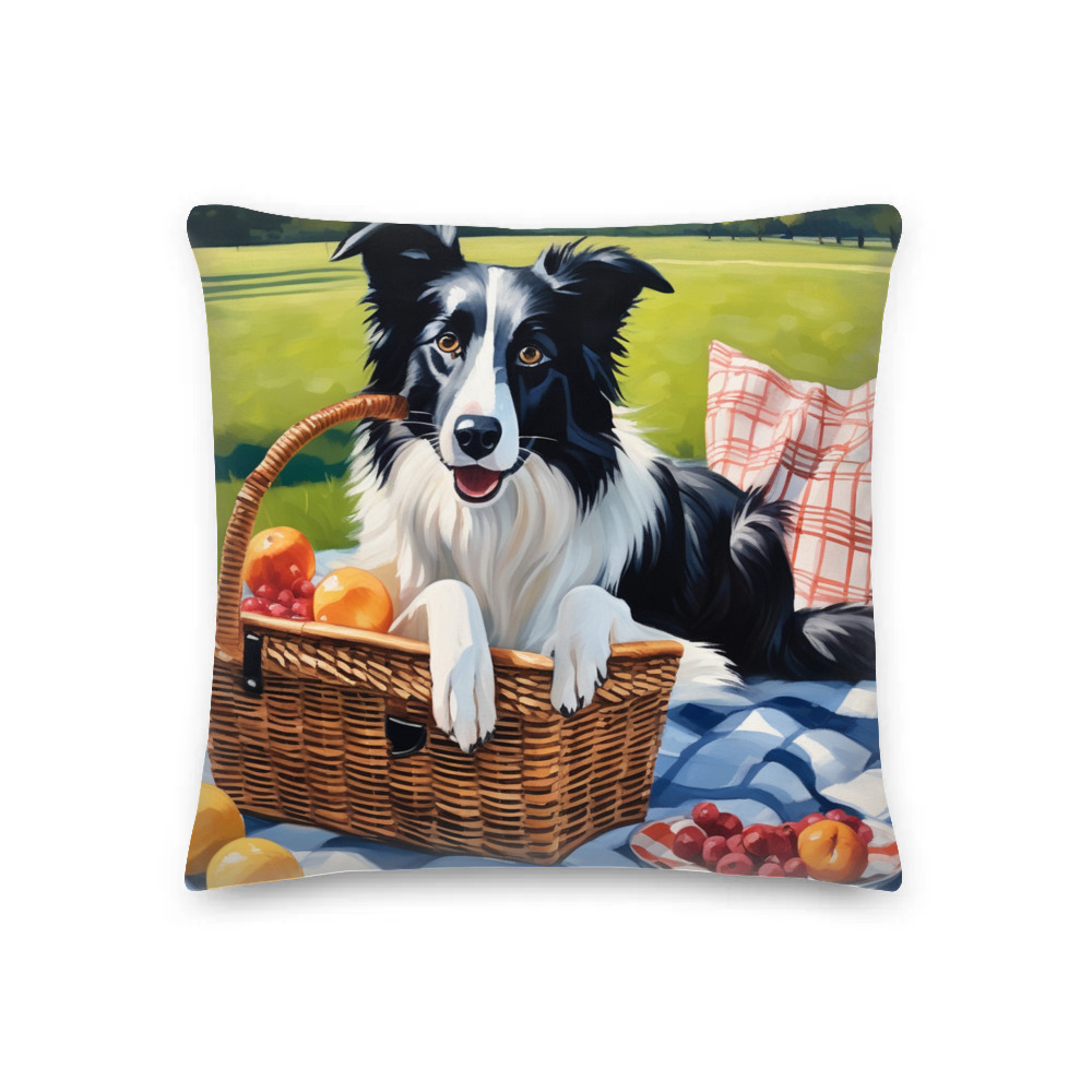 PugMug Custom Border Collie Premium Pillow