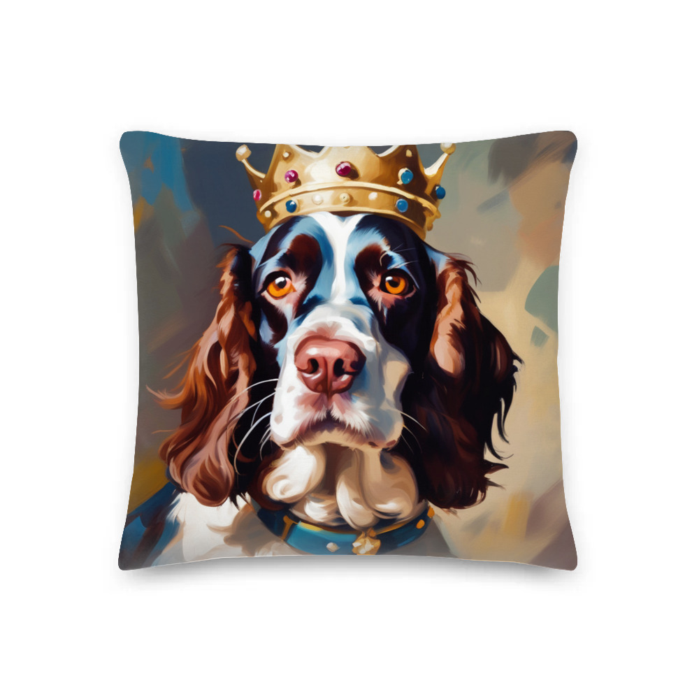 PugMug Custom English Springer Spaniel Premium Pillow