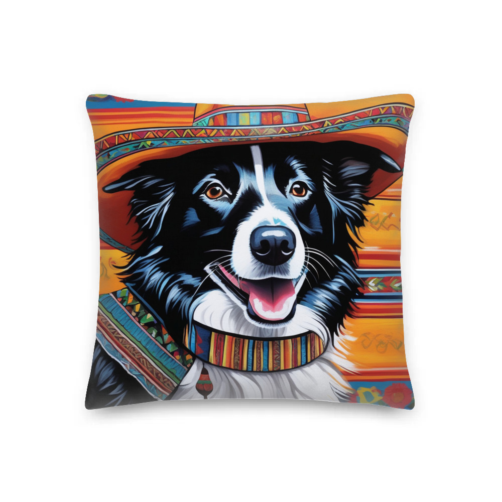 PugMug Custom Border Collie Premium Pillow